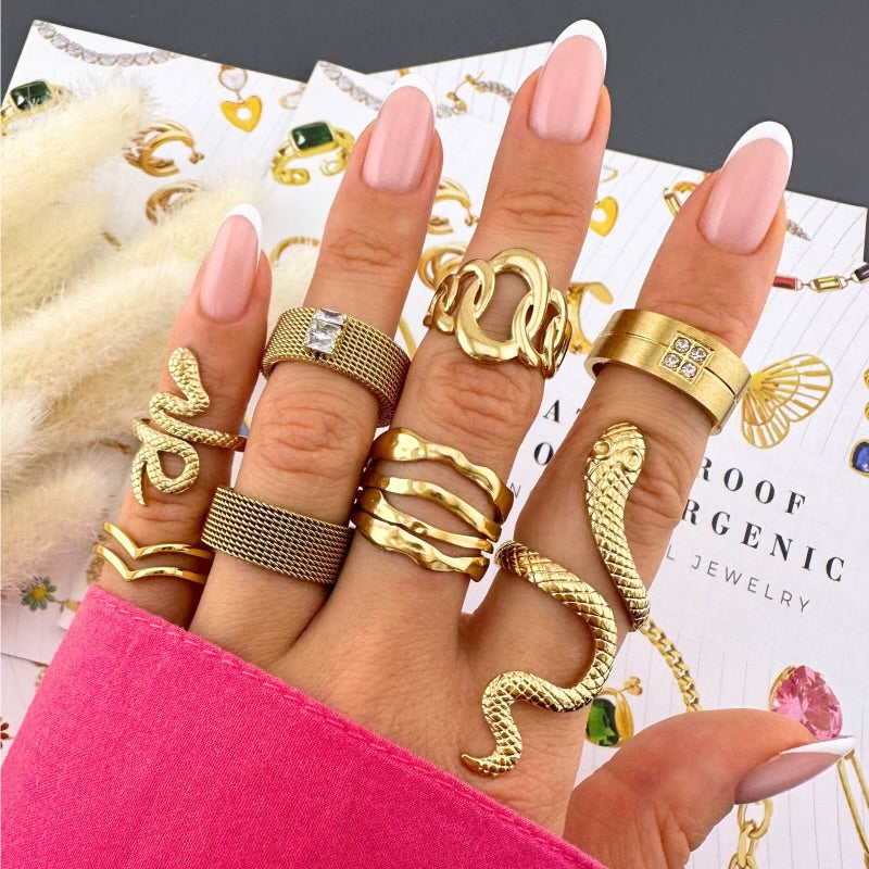 18k Gold plated finger ring