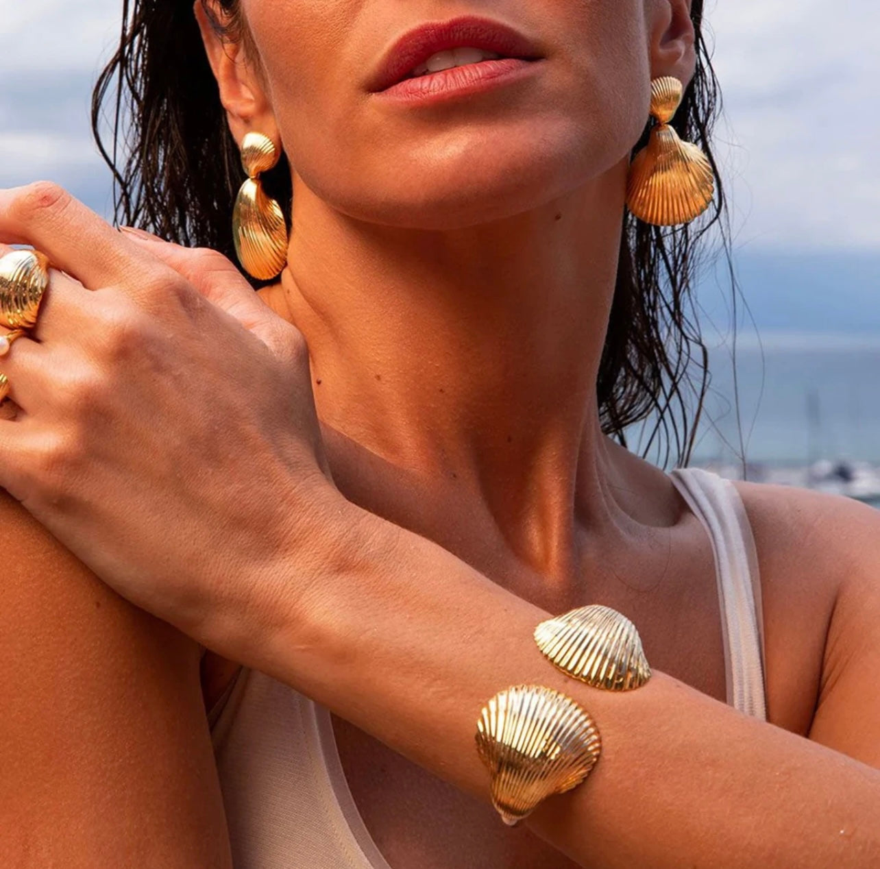 Large Scallop bangle