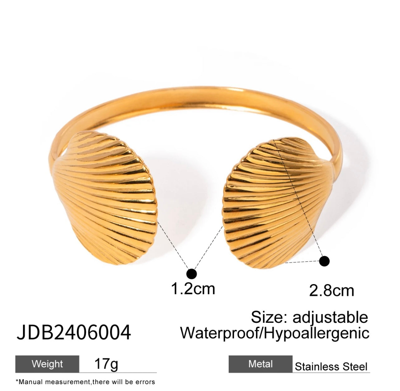 Large Scallop bangle