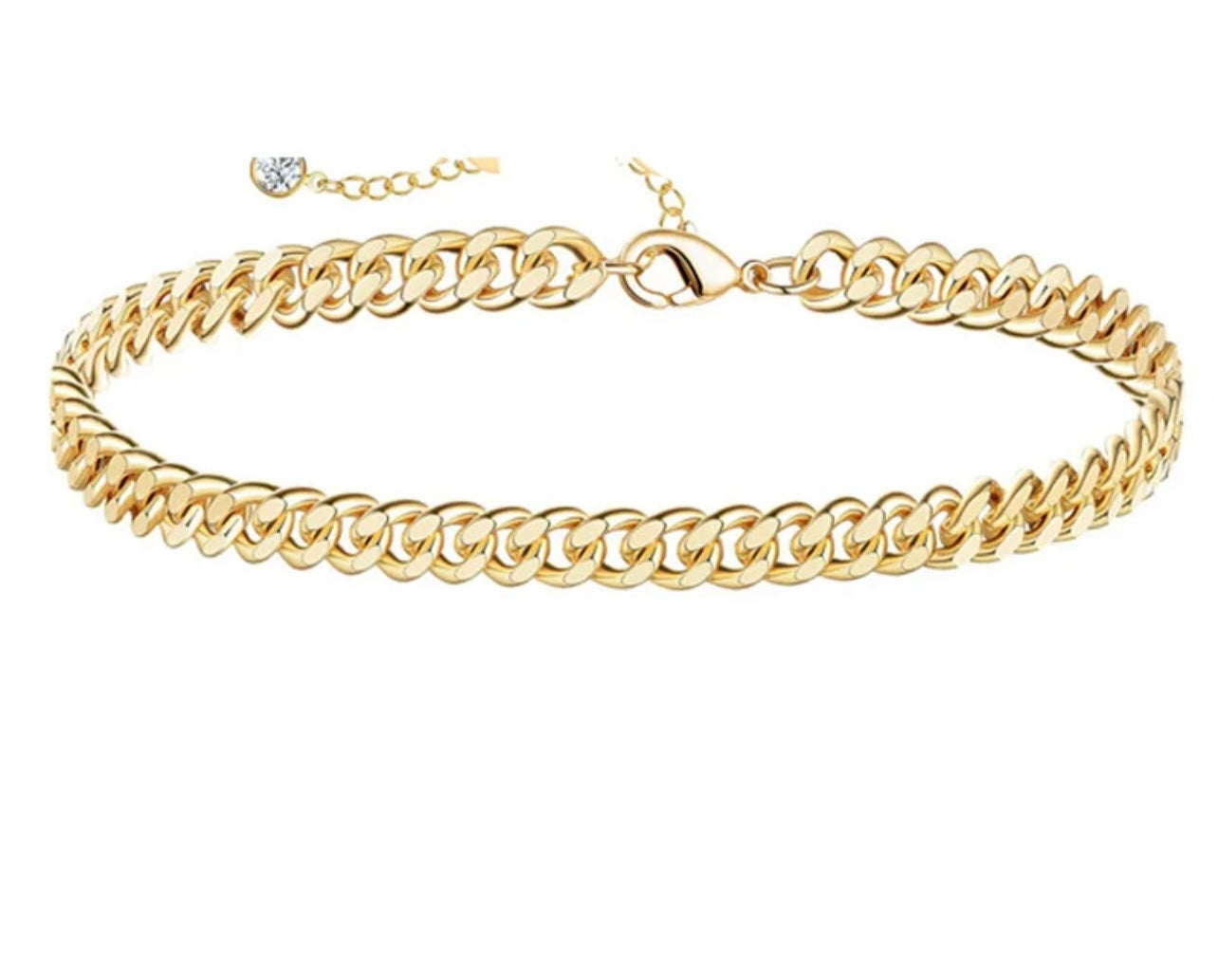 Not too dainty stackable anklet