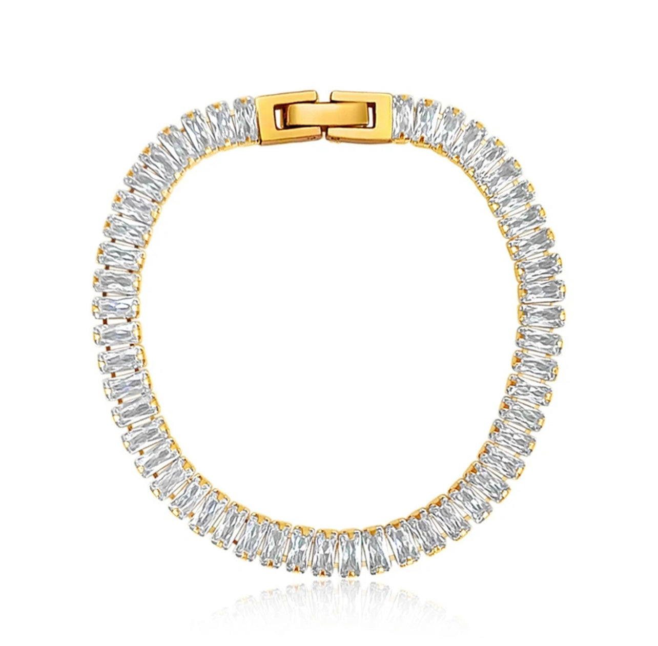 Zircon tennis bracelet waterproof