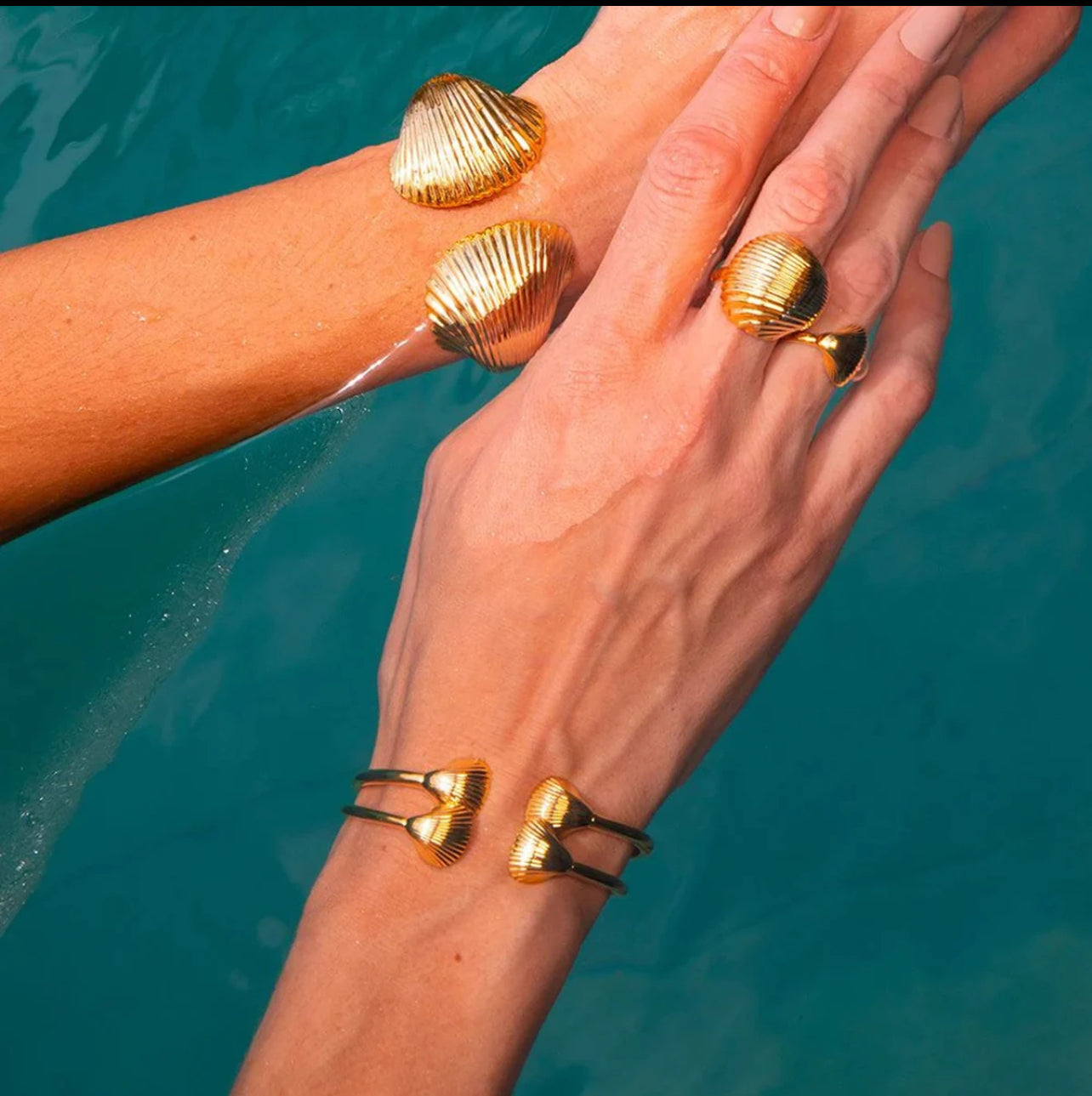 Shell minimalist cuff