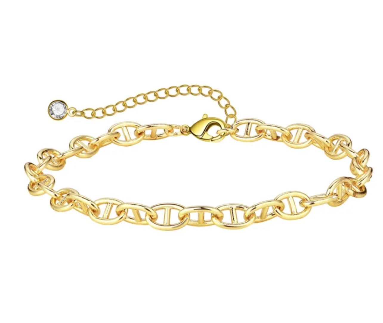 Coffee link stackable anklet