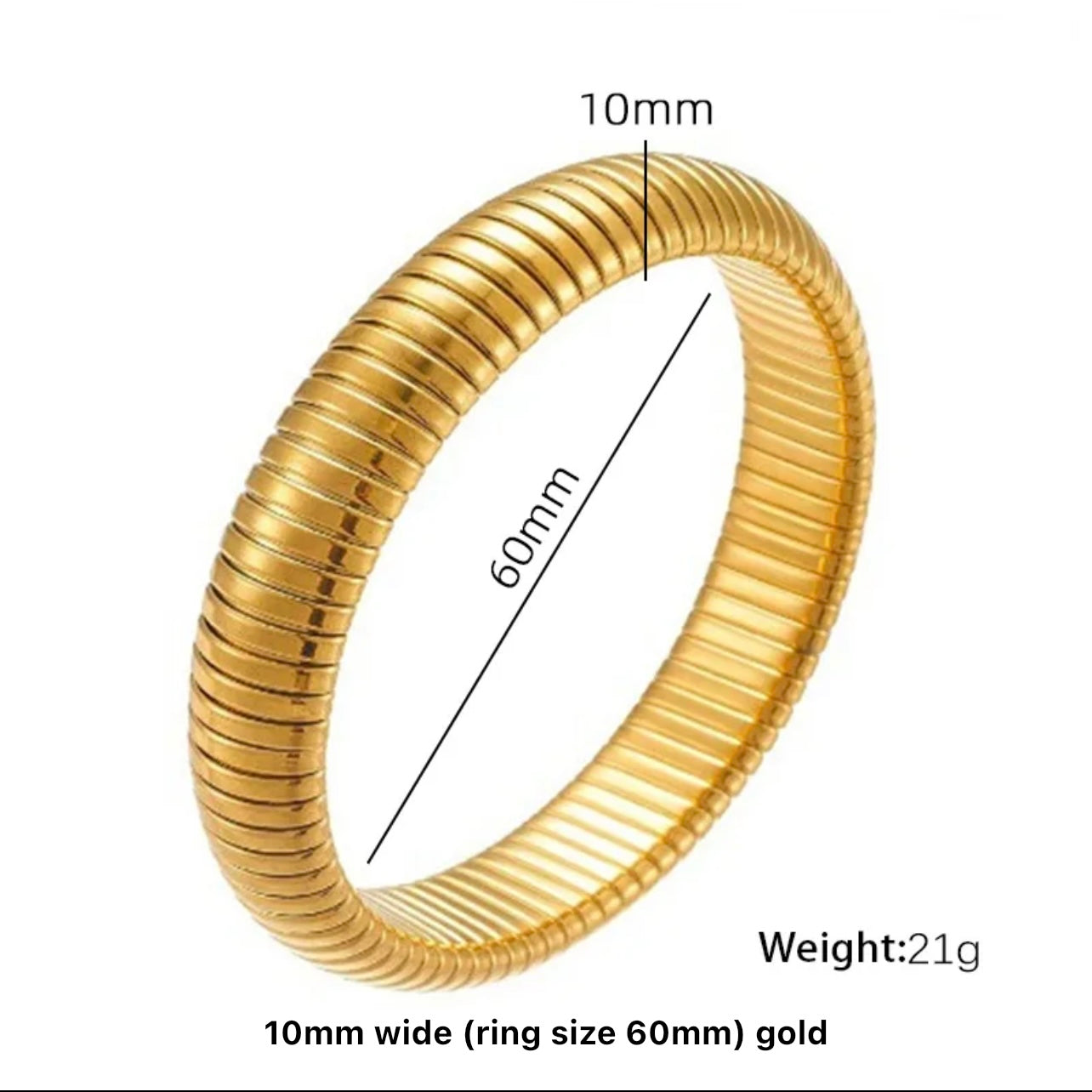 10mm snake bangel