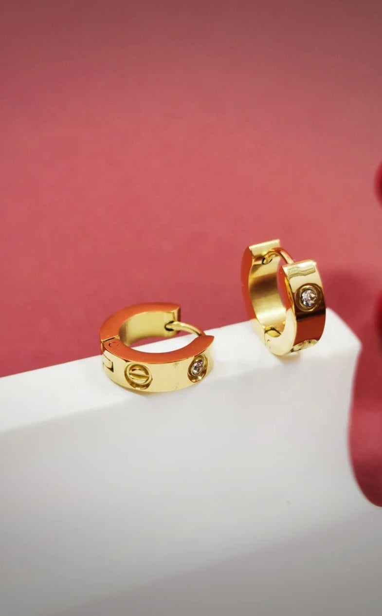 Small hoops with zarcon trendy