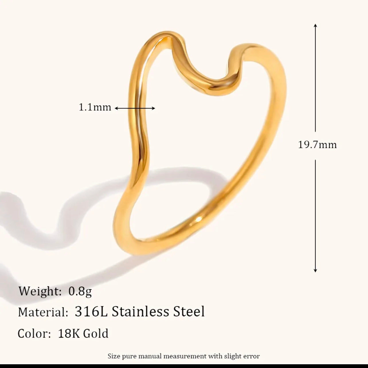 A’Marie wave ring
