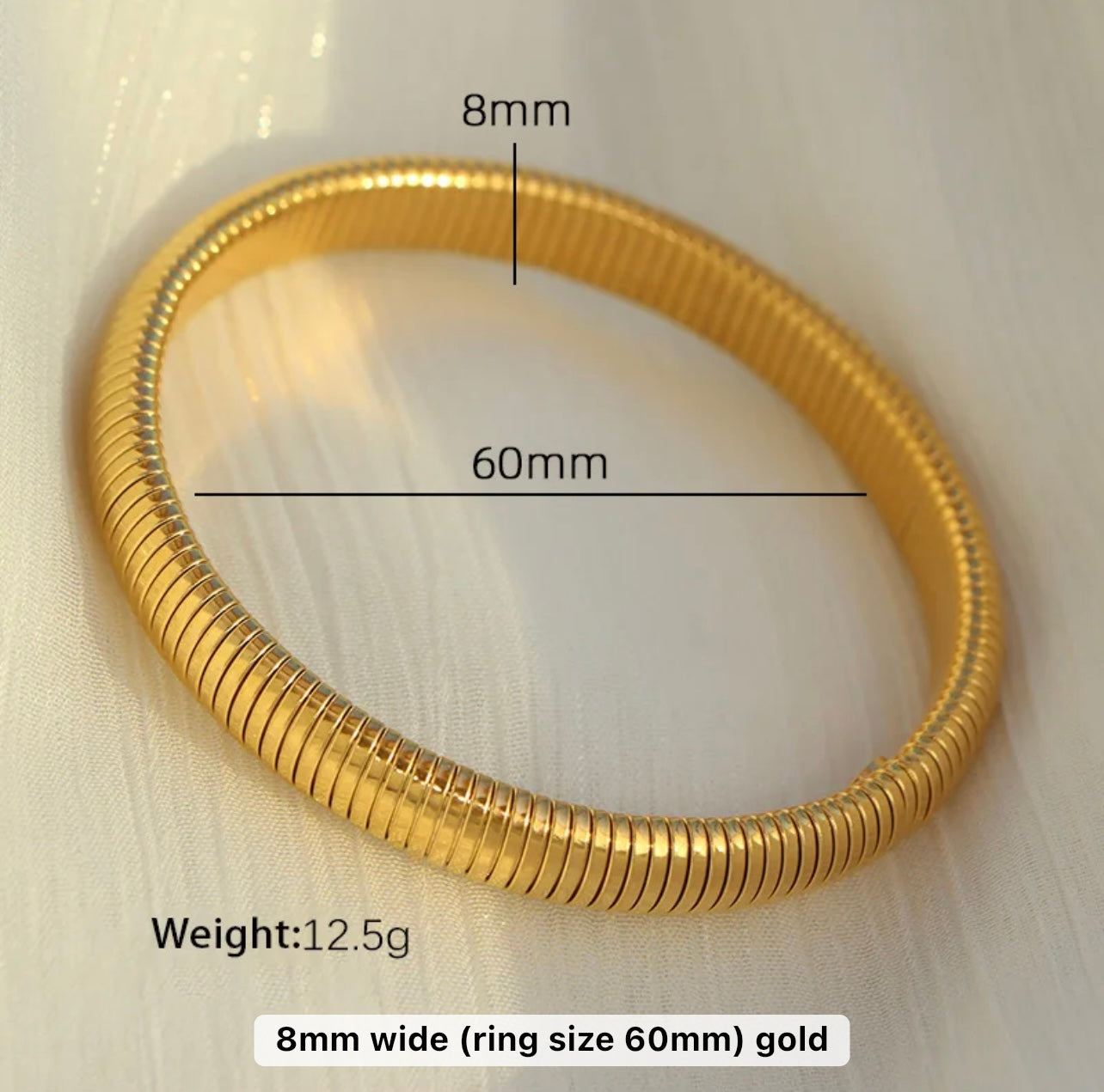 8mm snake bangel
