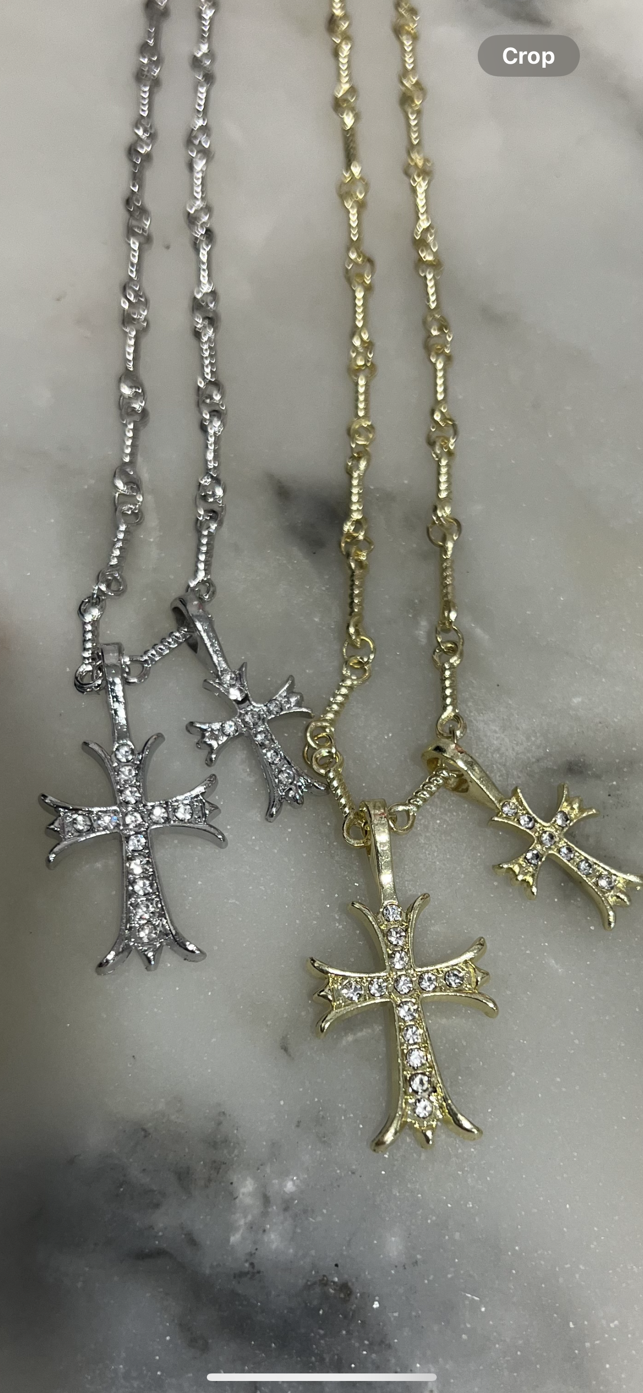 Doubled in faith necklace