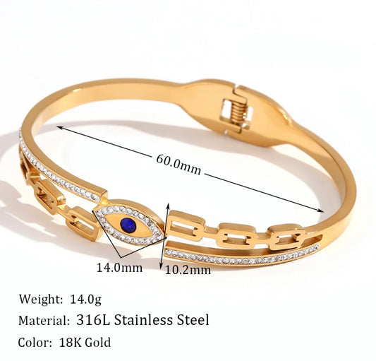 Wvil eye zircon bangle