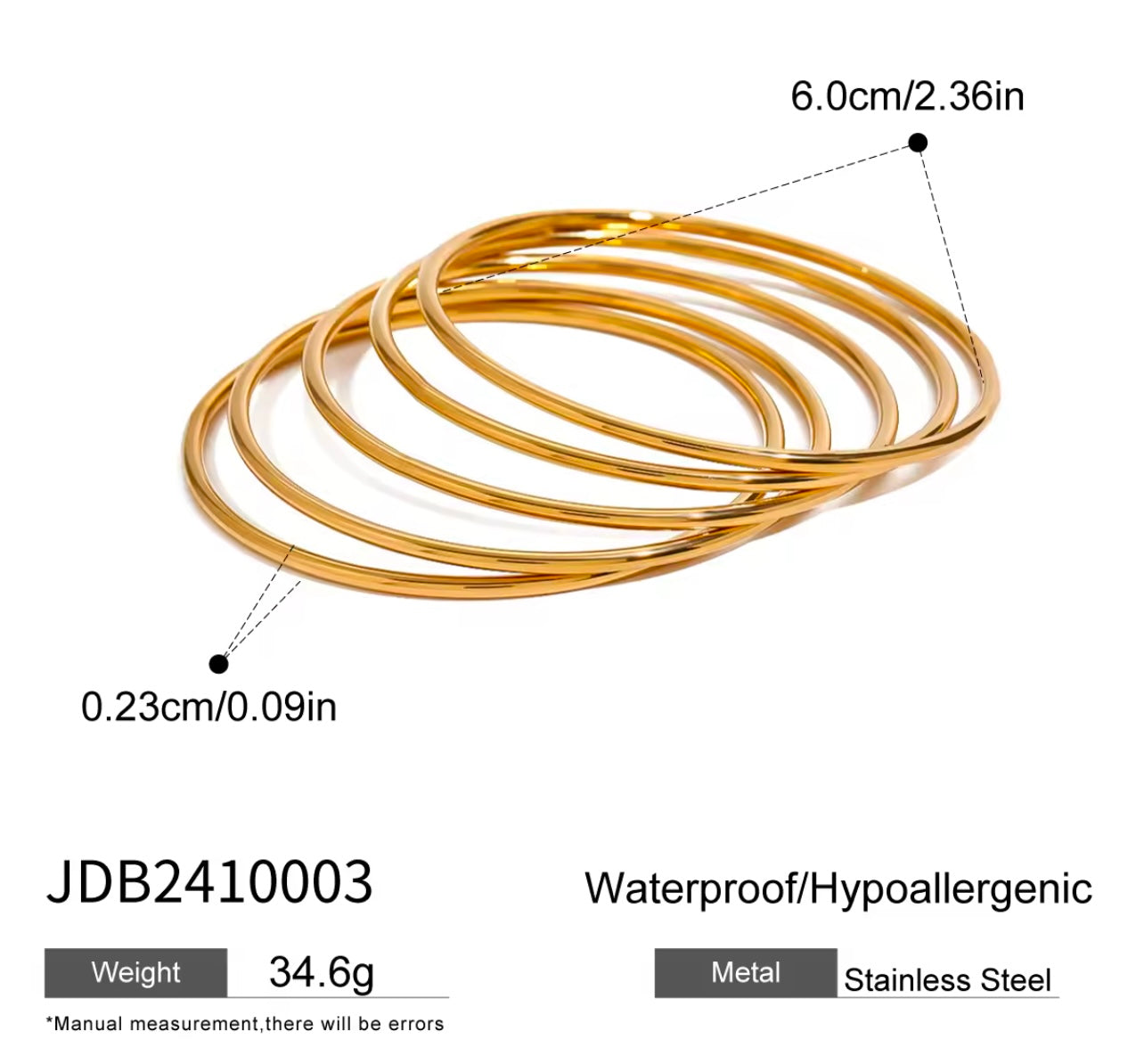 Set of 5 bangles