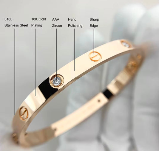 Infinity love bracelet with lock waterproof everyday wear