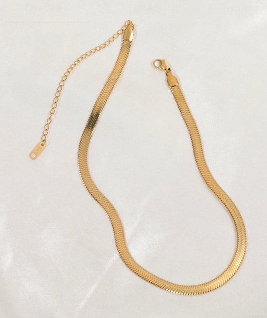 5mm herringbone necklace