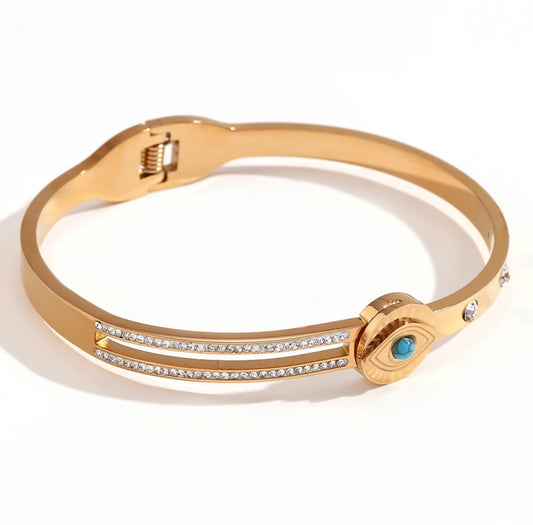 Turquoise eye bangle