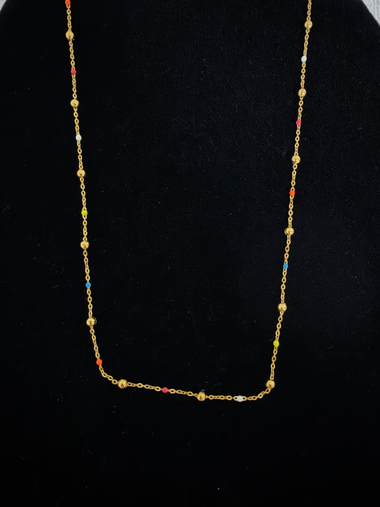 Colorful bead chocker