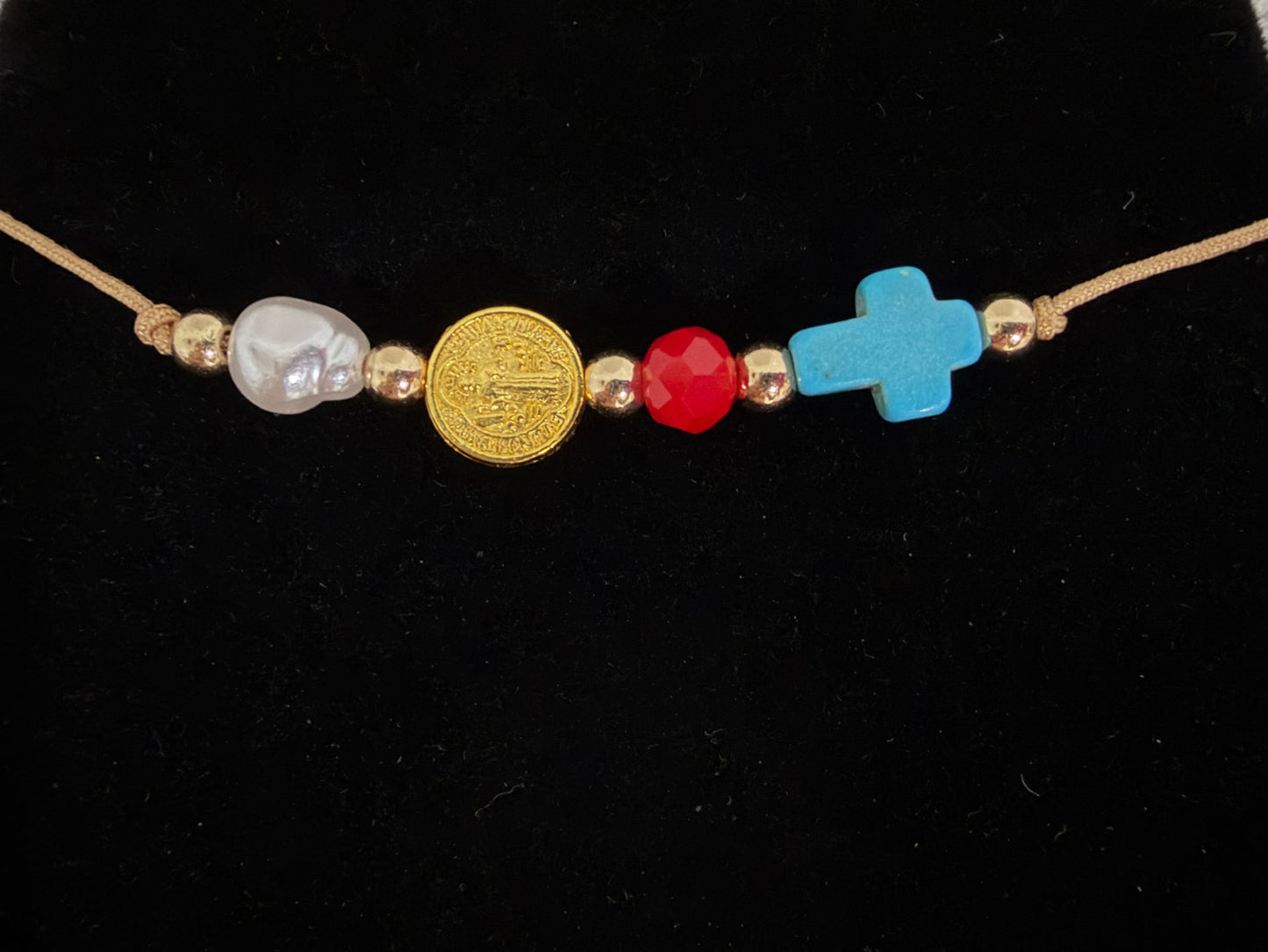 St Benedict protection string bracelet