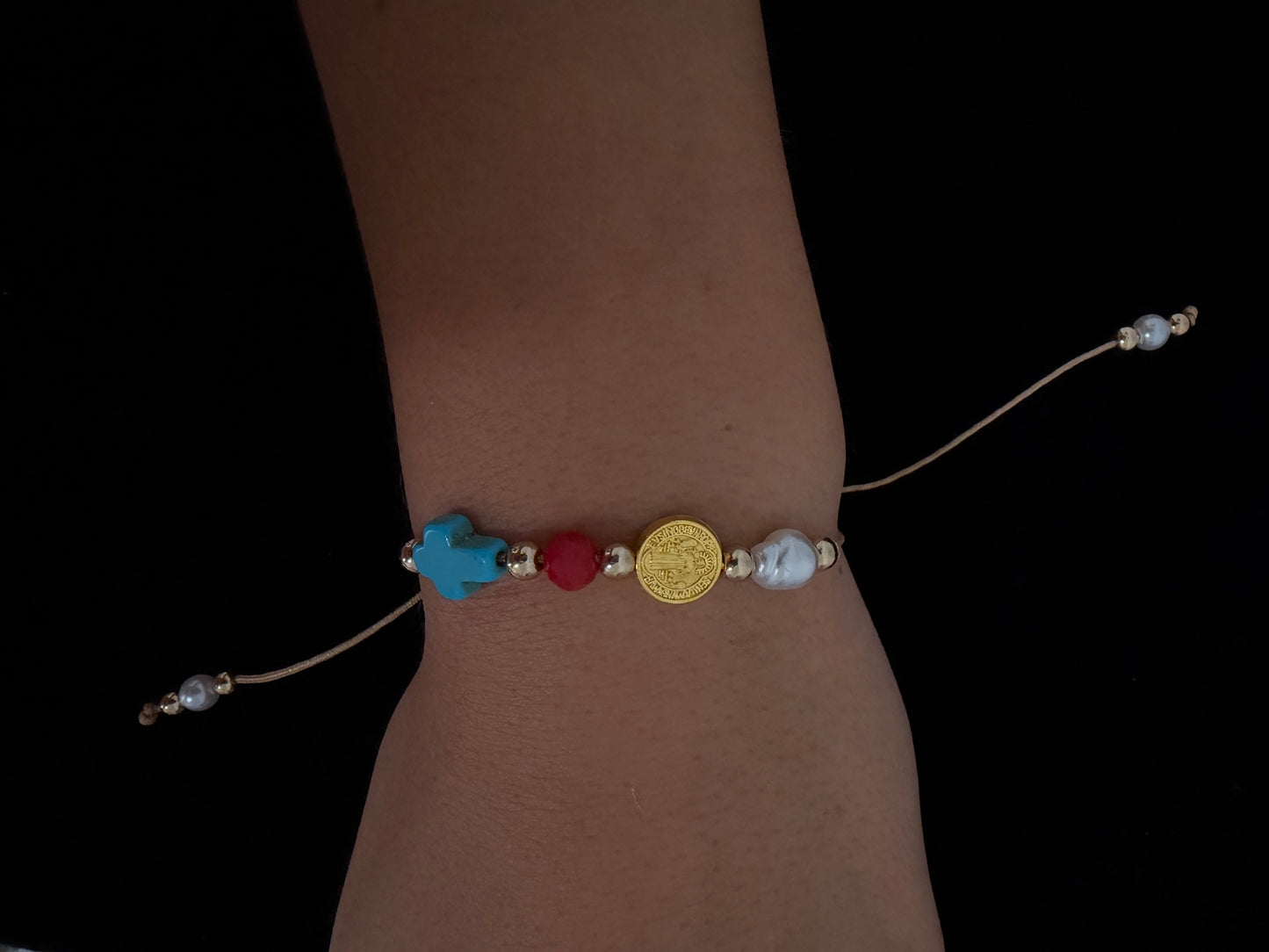St Benedict protection string bracelet